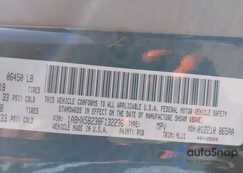 2008 Chrysler Aspen Limited z USA, uszkodzony, nr VIN 1A8HX58238F132236